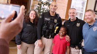 Police department fundraises for 9yearold battling rare brain disease [upl. by Leandro955]