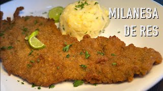 Milanesa de Res  Cocina Con Fujita [upl. by Errol]