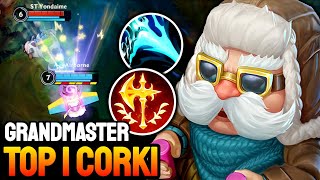 WILD RIFT CORKI  TOP 1 CORKI GAMEPLAY  GRANDMASTER RANKED [upl. by Hortensia]