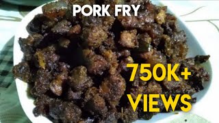 Kerala Style Pork Fry Pork Ularthiyathu New Year Special [upl. by Iosep]