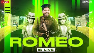 FREE FIRE LIVE Romeo Gamer🛑FREE FIRE LIVE☠GUILD TEST fflive freefirelive freefire [upl. by Isayg]