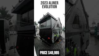 2023 Aliner Evolution A Frame Pop Up Trailer Tour  Beckleys RVs [upl. by Ordep344]