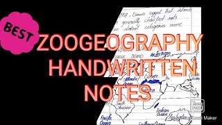 gcuf zoogeographyregions insular fauna islands zoology handwrittennotes biology [upl. by Eggett213]