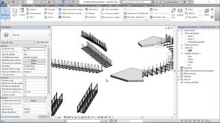 Crear Escaleras y Barandillas de Cristal en Revit [upl. by Audwin]