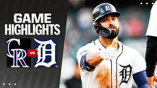 Rockies vs Tigers Game Highlights 91024  MLB Highlights [upl. by Ayekehs]