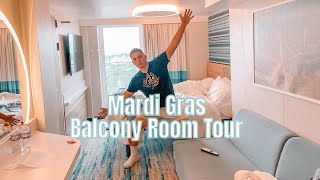 Carnival Mardi Gras Balcony Room Tour [upl. by Leiru539]