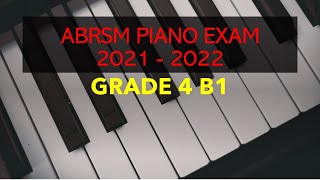 ABRSM Piano Exam 2021 2022 Grade 4 B1 Barbara Arens Moonbeams [upl. by Suaeddaht]