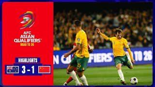 Australia 3  1 China Highlights  FIFA World Cup 2026 Asian Qualifiers AFC  Group C [upl. by Ettena]