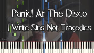 Panic At The Disco  I Write Sins Not Tragedies Piano Tutorial [upl. by Leasa]