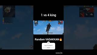 Power of VADAKKAN🔥💥💯1 VS 4 movementgarenafreefire ffshorts Toxicboy5ffx [upl. by Kast944]