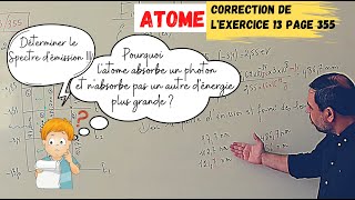 Atome exercice 13 Absorption et émission dun photon [upl. by Inanak]