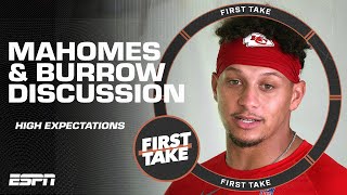 Is Patrick Mahomes going to be EVEN BETTER 🤯 Will Joe Burrow sit out Week 1️⃣  First Take [upl. by Segroeg]