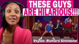 FIRST TIME REACTING TO  Song Styles Richard Simmons  Whose Line Is It Anyway [upl. by Rowley]