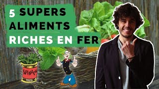 CARENCE EN FER  TOP 5 Supers Aliment riches en FER 2 bonus [upl. by Tome]