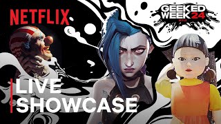 Geeked Week 2024 Live Showcase ft Squid Game Arcane One Piece amp More  Netflix [upl. by Yellehs601]