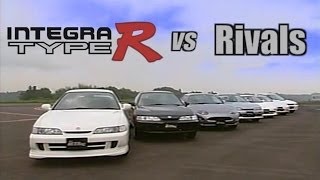 ENG CC Integra Type R DC2 vs Rivals  0400m drag races 1995 [upl. by Monteith]