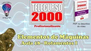 Telecurso 2000  Elementos de Máquinas  18 Rolamentos I [upl. by Reinhardt]