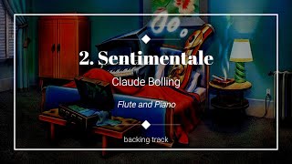 2 Sentimentale  Claude Bolling  Backing track for flute [upl. by Ecinhoj920]