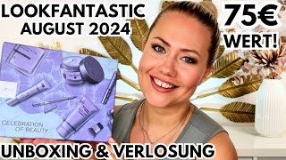 LOOKFANTASTIC THE BOX August 2024  Unboxing amp Verlosung [upl. by Lenna]