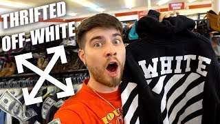 OFF WHITE HOODIE IN THE THRIFT Trip to the Thrift 283 [upl. by Aikram]