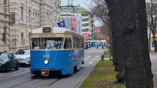 Spårvagnar i Göteborg söndagen den 5112023 [upl. by Donell]