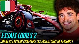 ESSAIS LIBRE 2  LECLERC CONFIRME LES ÉVOLUTIONS DE FERRARI   RÉSUMÉ GRAND PRIX DIMOLA F1 2024 [upl. by Lasky513]