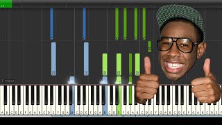 Tyler The Creator  Sometimes Synthesia Piano tutorial [upl. by Anwahs]