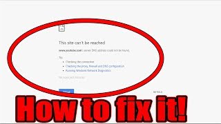 Fix This Site Cant Be Reached  How To Fix Site Cannot Be Reached Error [upl. by Aihsena]