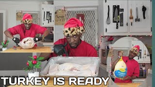 how to cut and debone a whole turkey and ready for the Christmas holiday with chef Bradley [upl. by Sommers236]