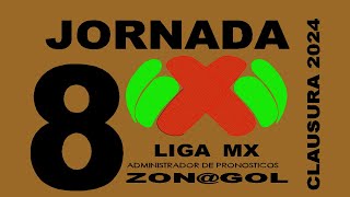 PRONOSTICOS LIGA MX JORNADA 8 CLAUSURA 2024 [upl. by Annia556]