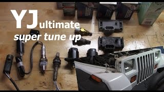 Jeep YJ Wrangler Super Tune Up  Get that perfect pep amp idle [upl. by Sicard]