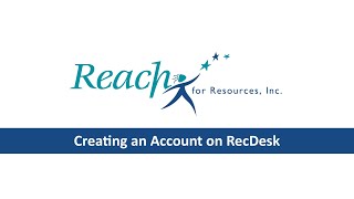 How to register for a RecDesk account [upl. by Trinia]