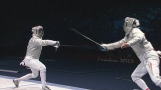 Aron Szilagyi Szilagyi Wins Fencing Sabre Gold  London 2012 Olympics [upl. by Sasnett]