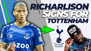 TOTTENHAM SIGN RICHARLISON GABRIEL JESWHOOOO EXPRESSIONS REACTS [upl. by Naig]