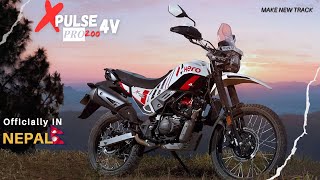 Hero Xpulse 200 4v Pro  Officially in Nepal Review  Specification Feature and sound test [upl. by Anuala]