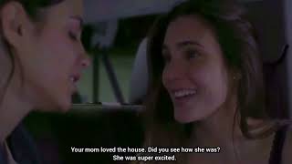 Juliantina  Juliana and Valentina car kiss scene Macarena Achaga and Bárbara López [upl. by Suoirtemed]