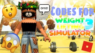 Weight lifting simulator 3 working new Codes 2019 [upl. by Oirramed]