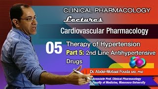 Cardiovascular Pharmacology Ar  05  2nd line antihypertensive drugs [upl. by Flagler]