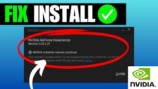 FIX GeForce Experience Installation Cannot Continue Error [upl. by Lenora901]