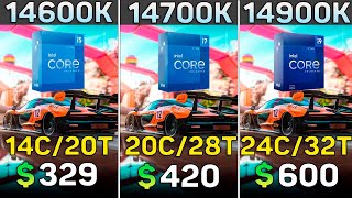 Coe i5 14600k vs i7 14700k vs i9 14900k  Intel 14th Gen Becnhmark Test [upl. by Pardner]