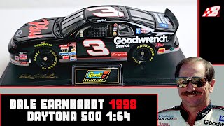 NASCAR REVELL DIECAST REVIEW Dale Earnhardt 1998 Daytona 500 164 [upl. by Lemrej]