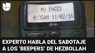 Cómo pudieron ser saboteados los Beepers que explotaron en Líbano y Siria esto se sabe [upl. by Eldnar250]