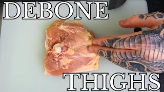 How to Debone Chicken Thighs A Beginners Guide [upl. by Tadeas]