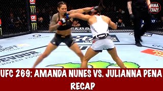 UFC 269 Amanda Nunes vs Julianna Pena Recap [upl. by Yruoc]