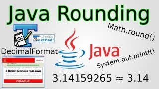 Java Rounding Numbers Mathround DecimalFormat amp printf [upl. by Georgeanne791]