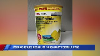 Perrigo recalls 16000 cans of baby formula [upl. by Mook927]