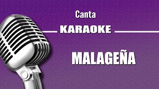 Malagueña con letra karaoke [upl. by Ymorej]