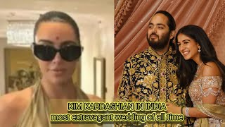 Anant Ambani and Radhika Merchants wedding Kim Kardashian in attendance [upl. by Leena]