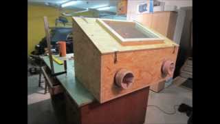 Sandstrahlkabine selber bauen  How to build a sandblasting box [upl. by Fink]