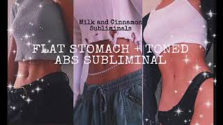 Flat stomach subliminal  Toned abs⚠️Powerful ⚠️ [upl. by Ahron]